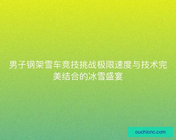 男子钢架雪车竞技挑战极限速度与技术完美结合的冰雪盛宴