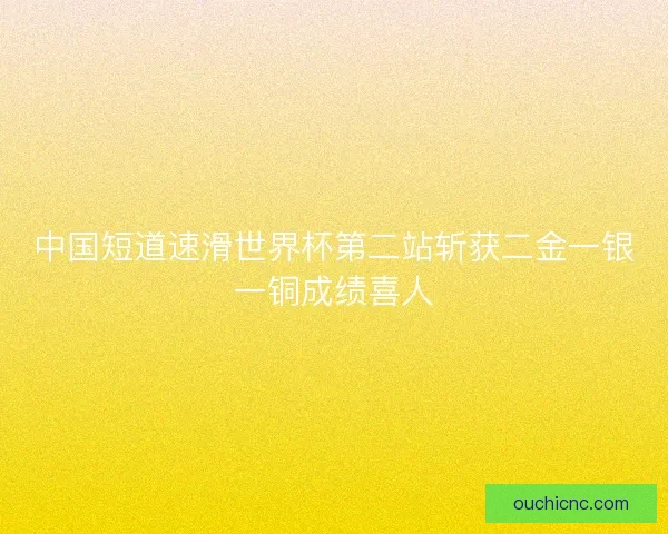 中国短道速滑世界杯第二站斩获二金一银一铜成绩喜人